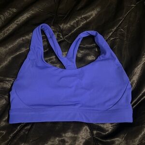 Blue athleta sports bra